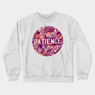 Peach Circle of Patience Crewneck Sweatshirt